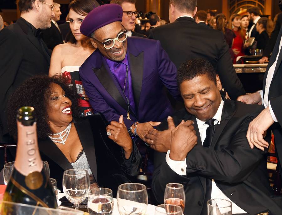 Inside Golden Globes 2019 Pauletta Washinton Spike Lee Denzel Washington