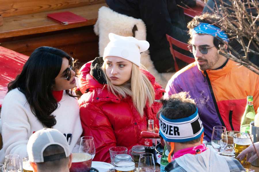Nick Jonas Priyanka Chopra Sophie Turner Jonas Snowy Vacation