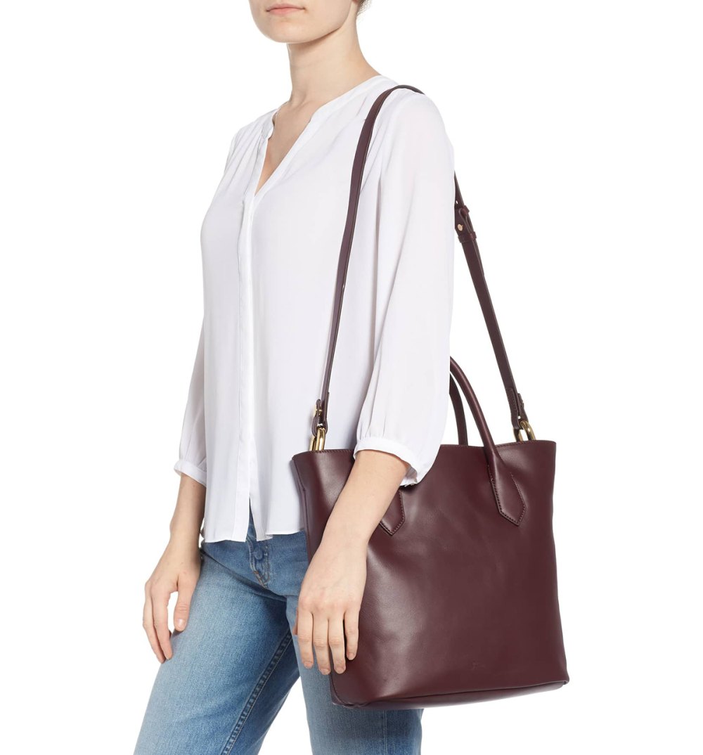 This Work-to-Weekend Leather Tote Is on Sale for 50% Off! | Us Weekly