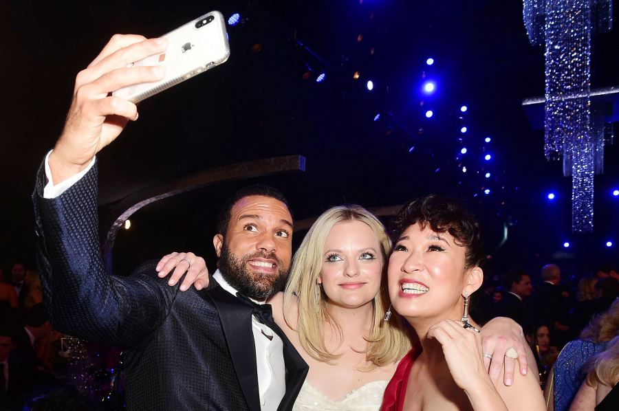 SAG Awards 2019 Inside Photos O. T. Fagbenle Elisabeth Moss Sandra Oh