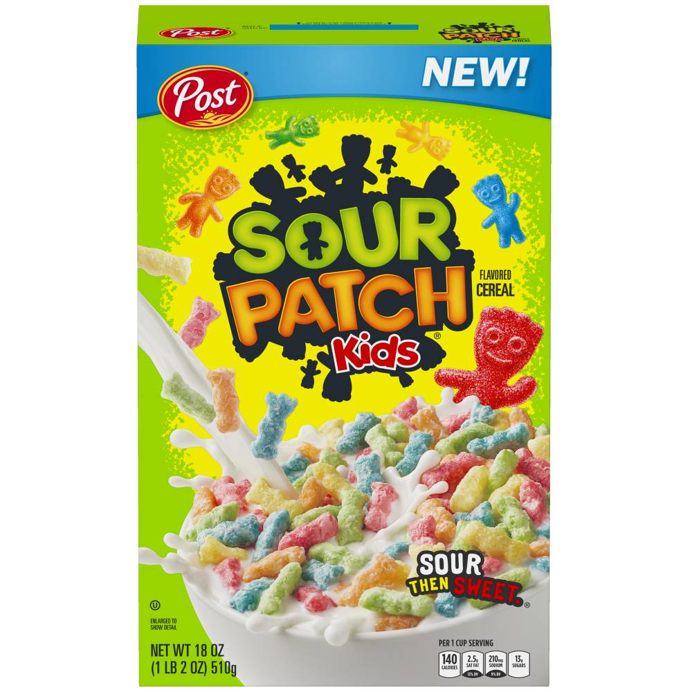 Sour Patch Kids Cereal Officially Debuts With 'Sour Then Sweet Flavor'