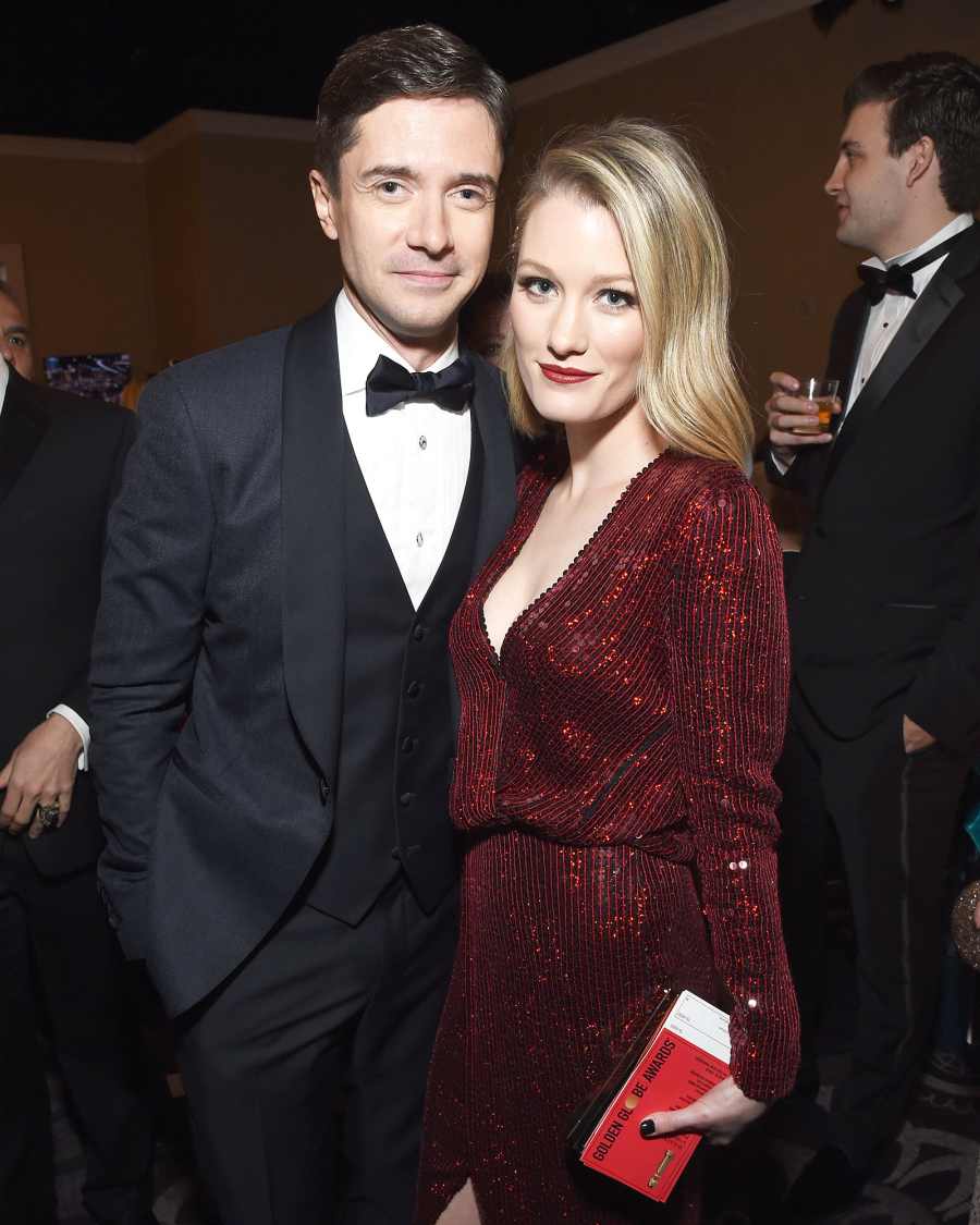 Inside Golden Globes 2019 Topher Grace Ashley Hinshaw