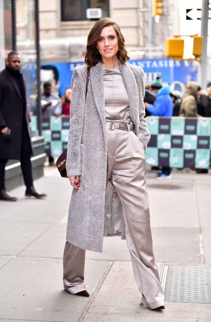 Allison Williams Is Giving Us Major Winter Wardrobe Inspiration In Her All-Silver Ensemble
