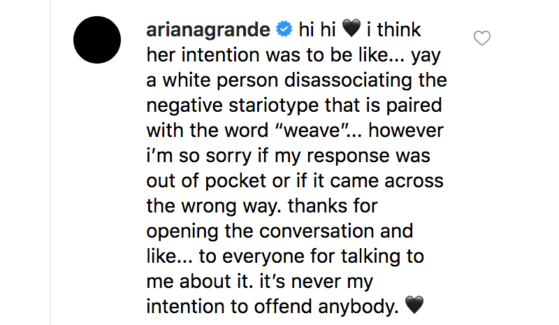 ariana-grande-comments-weave