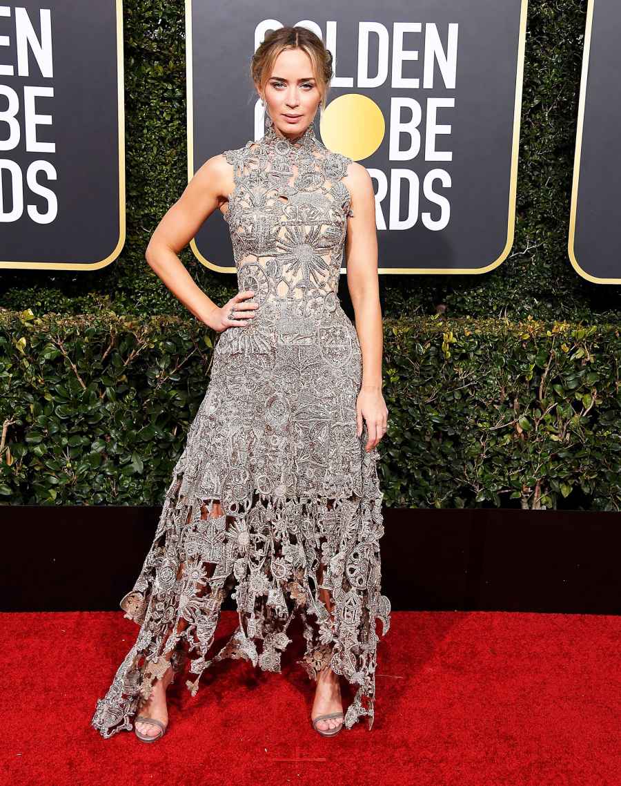 Emily Blunt arrives at the 76th Annual Golden Globe Awards
