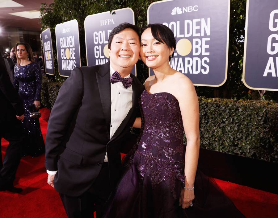 Ken Jeong and Tran Jeong arrive to the 76th Annual Golden Globe Awards 2019