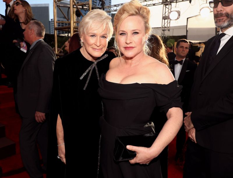 Glenn Close and Patricia Arquette arrive to the 76th Annual Golden Globe Awards 2019