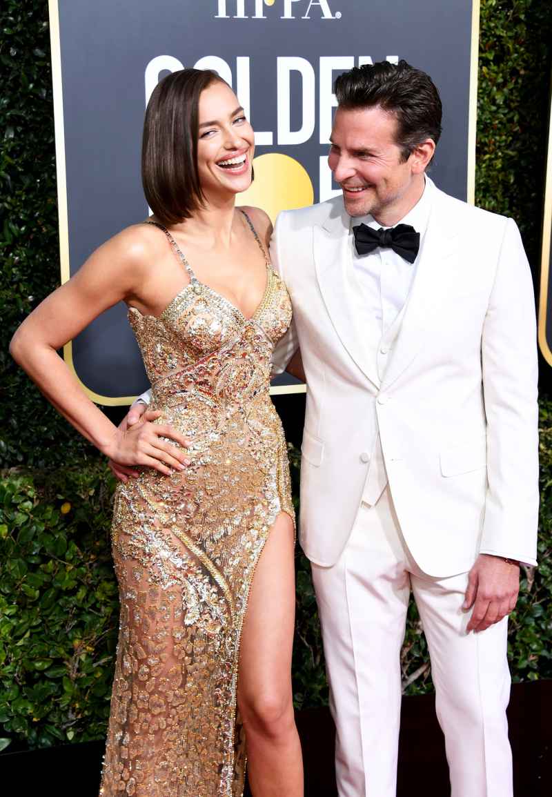 Irina Shayk and Bradley Cooper attend the 76th Annual Golden Globe Awards 2019