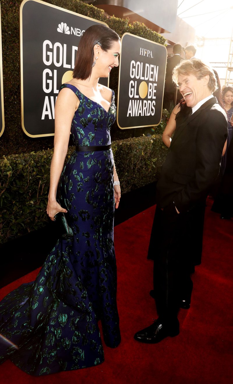 Camilla Belle and Willem Dafoe arrive to the 76th Annual Golden Globe Awards