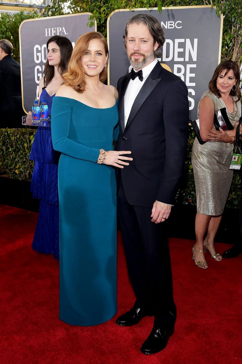 Amy Adams (L) and Darren Le Gallo attend FIJI Water at the 76th Annual Golden Globe Awards