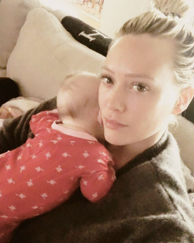 Hilary Duff Breast-Feeds While Eating and Gets Criticized for Food Choice
