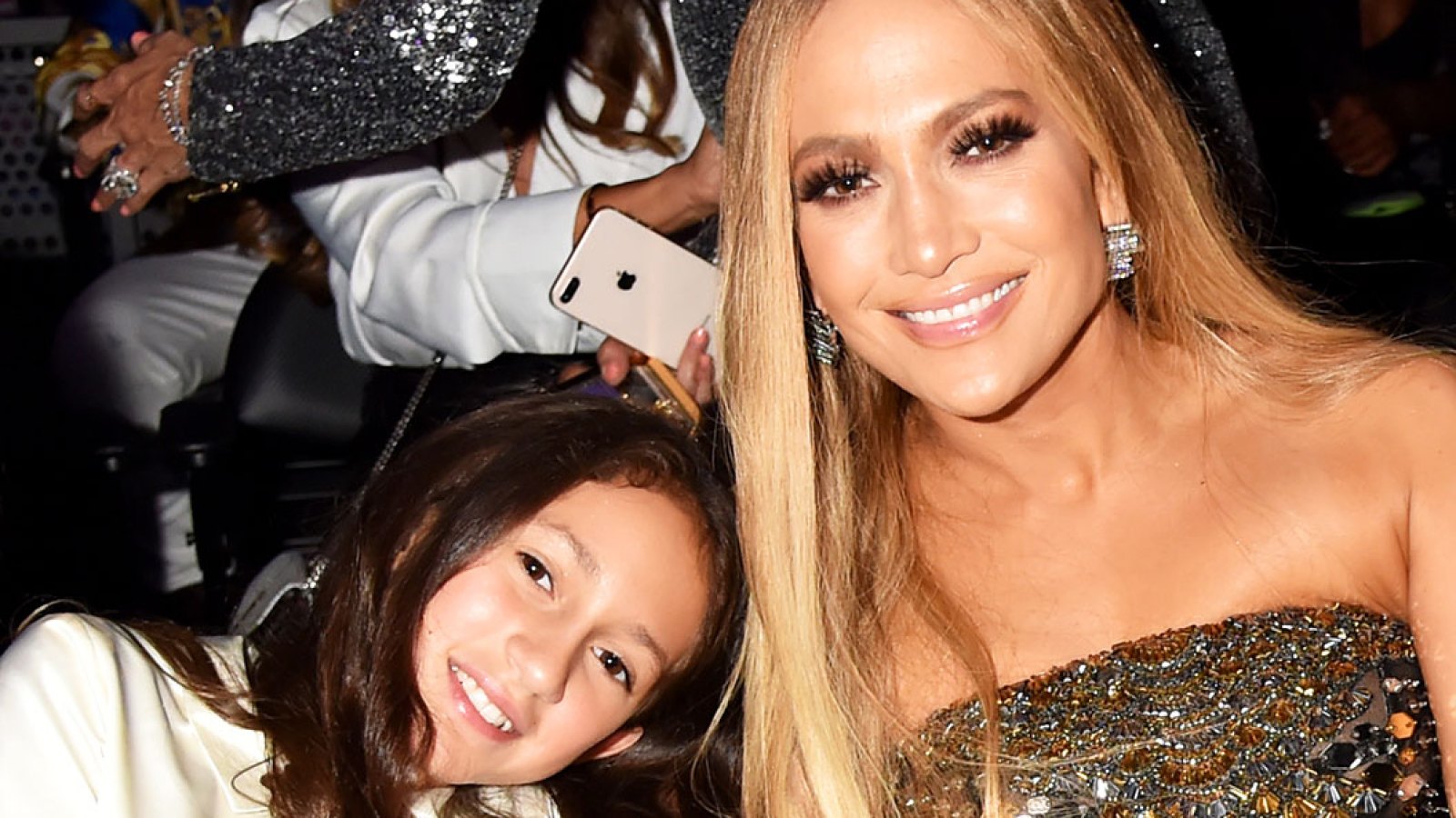 Jennifer Lopez, with daughter Emme