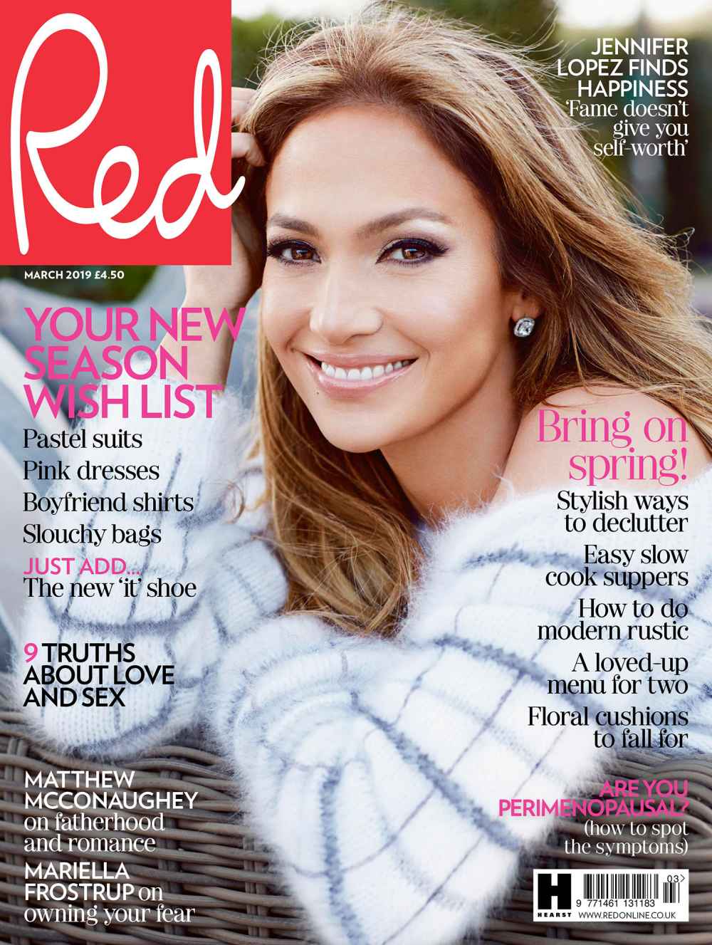 Jennifer Lopez on the cover of 'Red Magazine'
