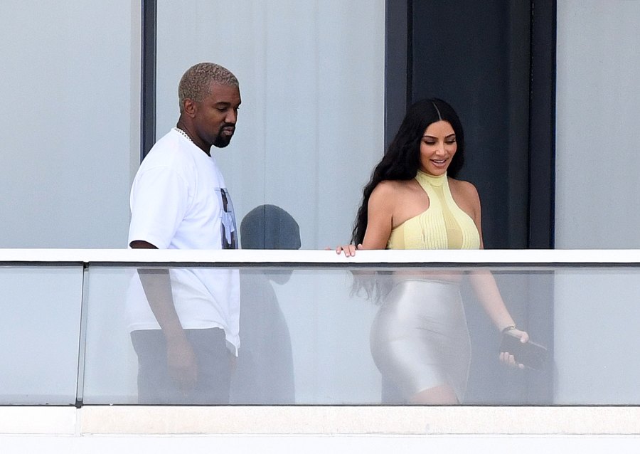kim kardashian kanye west miami pda