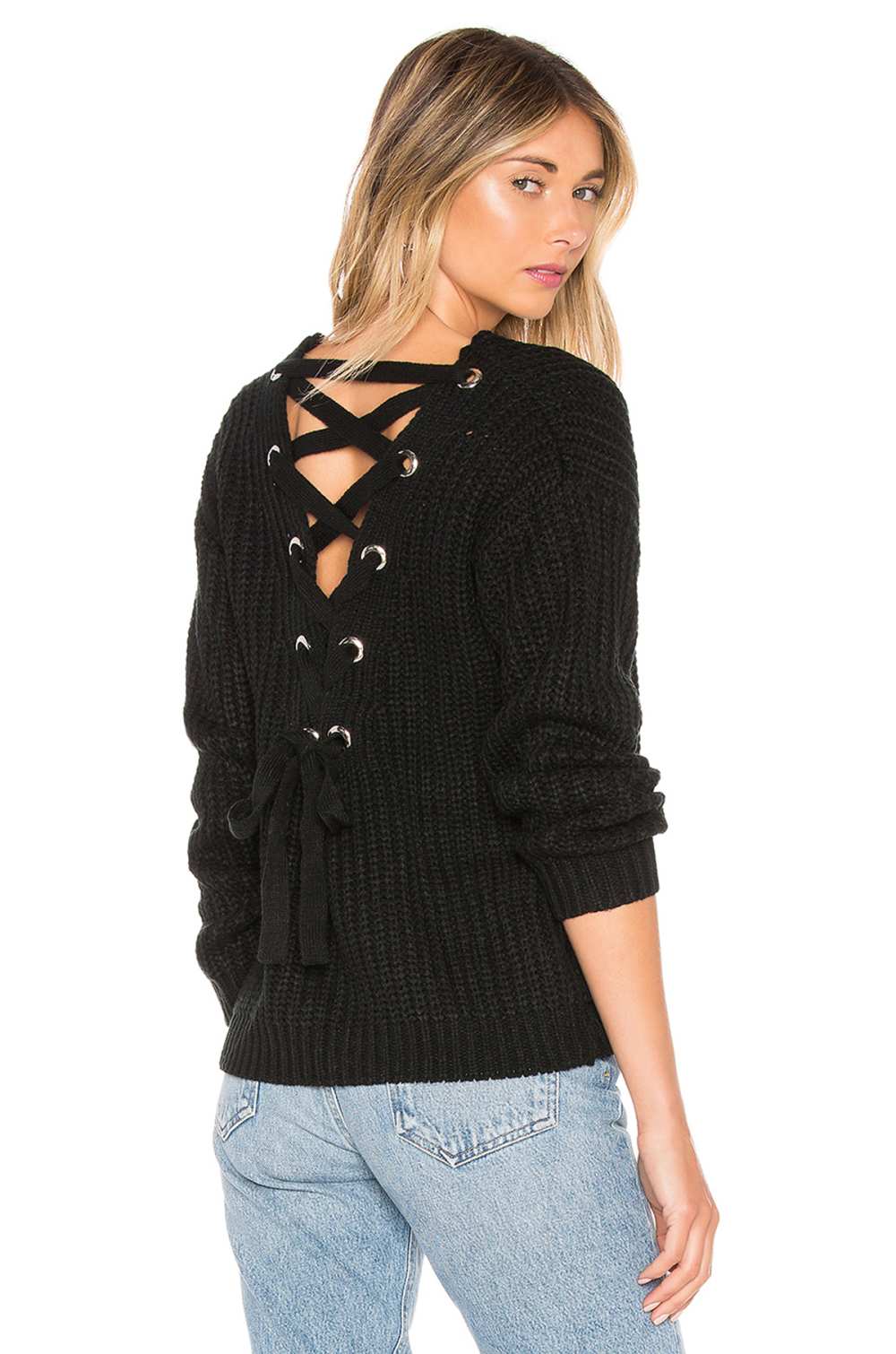 lace-up-sweater-revolve