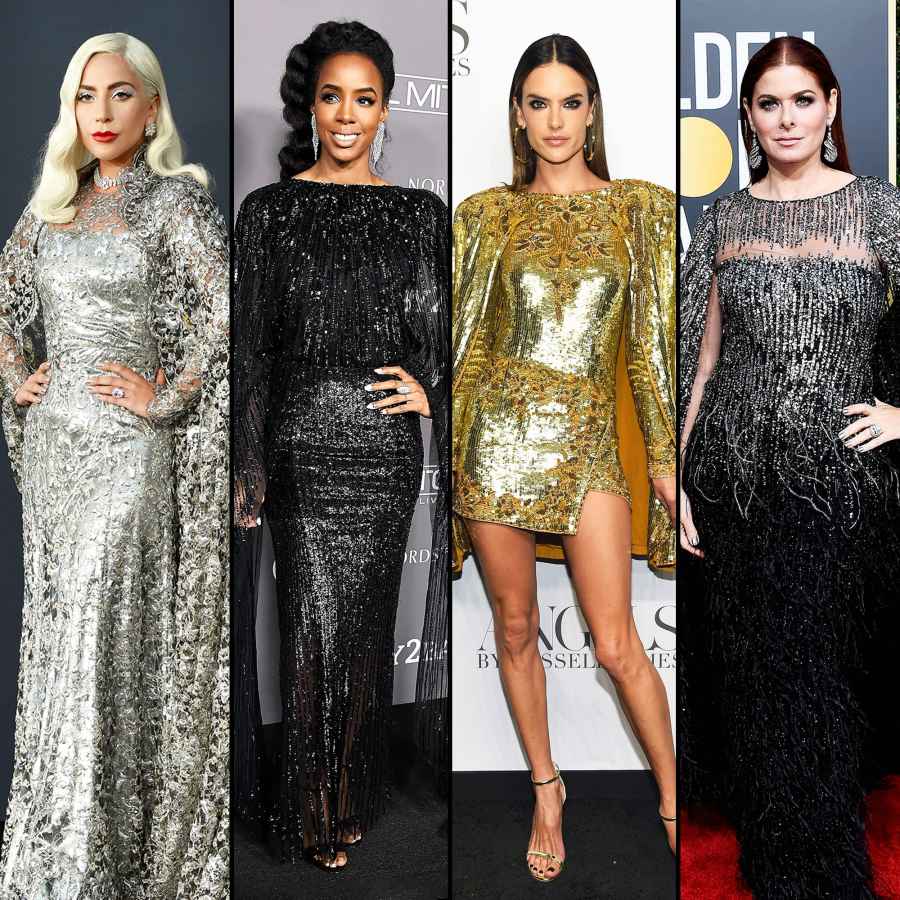 Lady Gaga, Kelly Rowland, Alessandra Ambrosio and Debra Messing