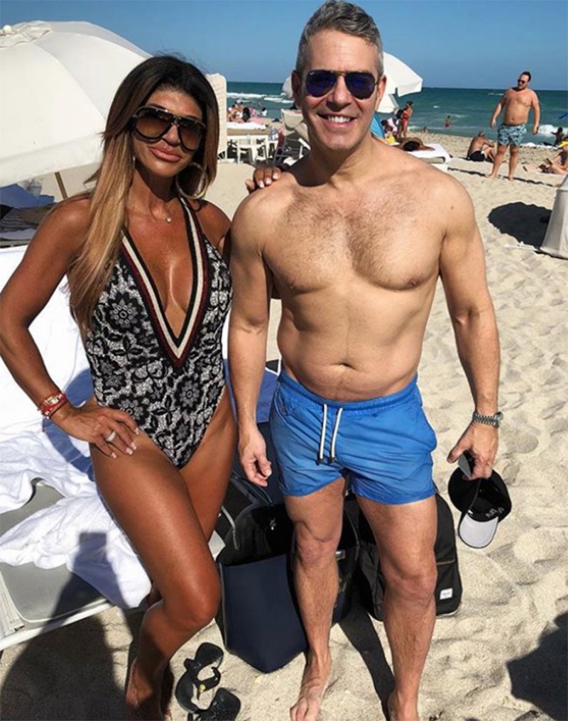 Teresa Giudice Shows Extreme Tan on Jamaica Beach With Andy Cohen | Us ...