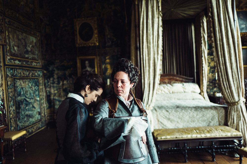 Rachel Weisz and Olivia Colman in ‘The Favourite.’