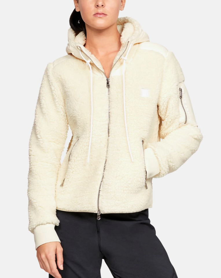 underarmour sherpa jacket white