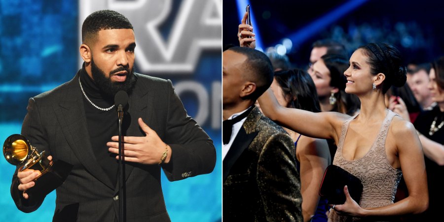 Grammys 2019 What You Didn't See On Tv Drake Nina Dobrev