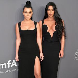 Kourtney Kardashian and Kim Kardashian