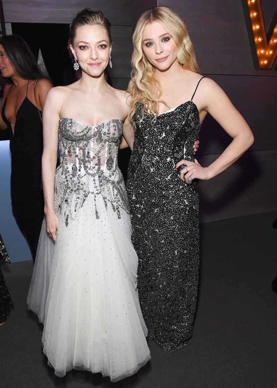 Oscars 2019 Afterparties Amanda Seyfried Chloë Grace Moretz