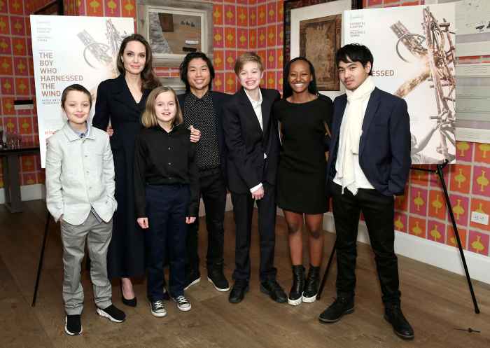 Angelina Jolie Attends NYC Movie Premiere With All 6 of Her Kids