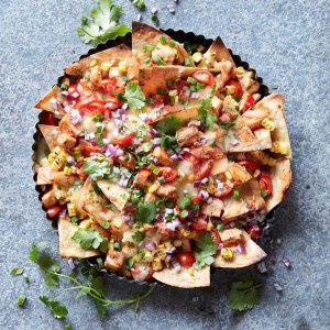 These Fully Loaded BBQ Chicken Nachos Are Ideal for Game Day