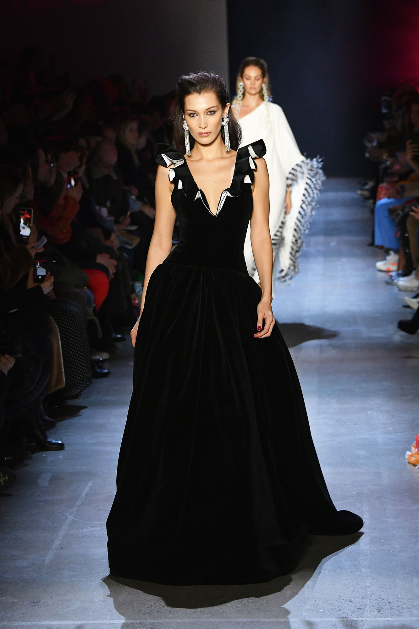 Bella Hadid walks the runway at the Ralph Lauren Fall 2022 Fashion News  Photo - Getty Images