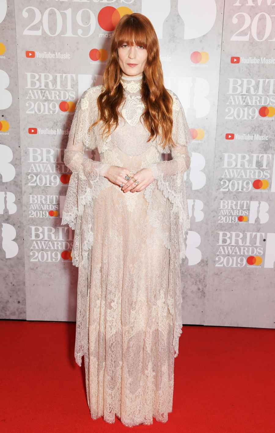 brit awards red carpet 2019 Florence Welch
