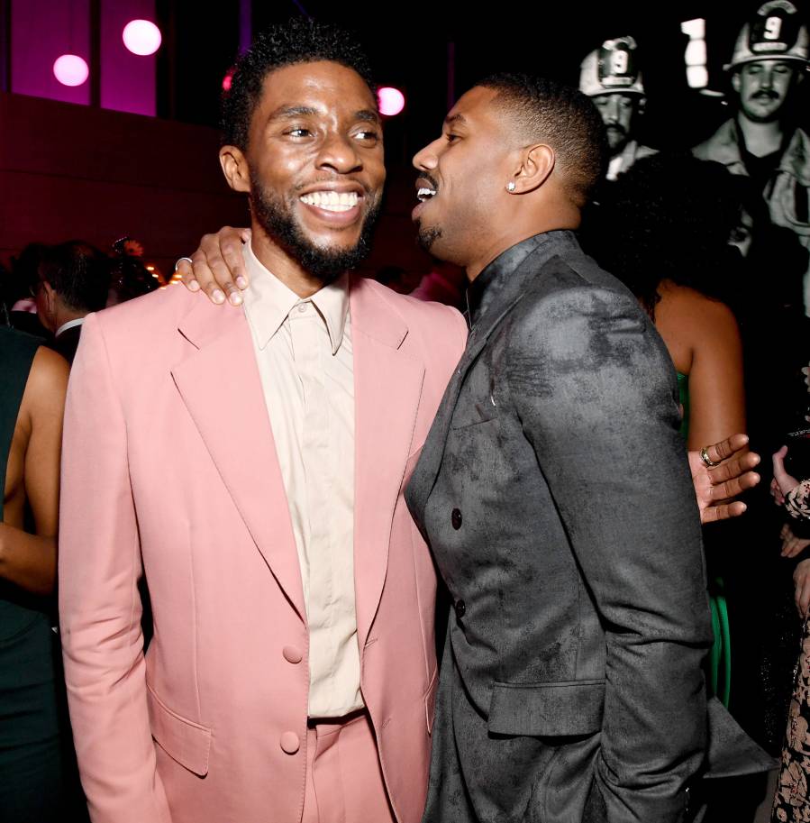 Oscars 2019 Afterparties Chadwick Boseman Michael B. Jordan