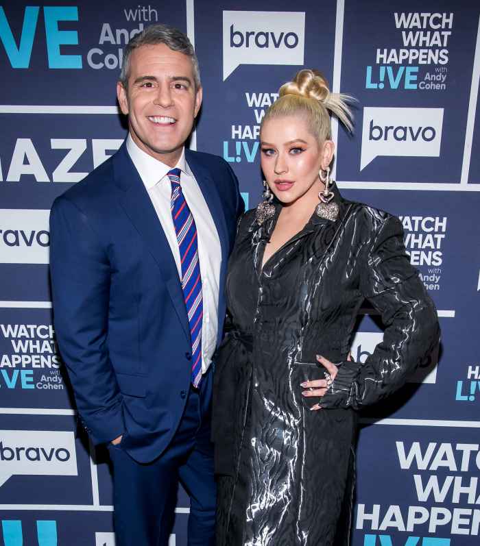 Christina Aguilera Sends Andy Cohen 3 Week Old Son Dirty Diapers Mini Chaps