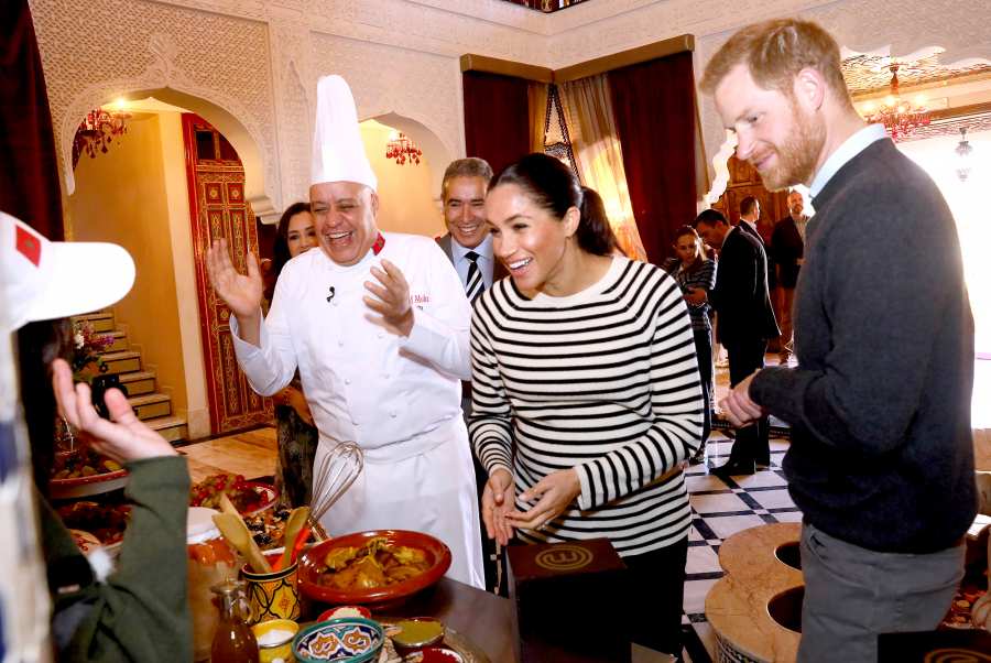 Duchess-Meghan,-Prince-Harry-Attend-Cooking-Demonstration-in-Morocco-4