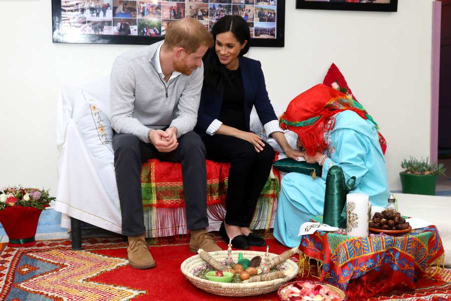 Harry and Meghan Cuddle Up During Trip to Morocco