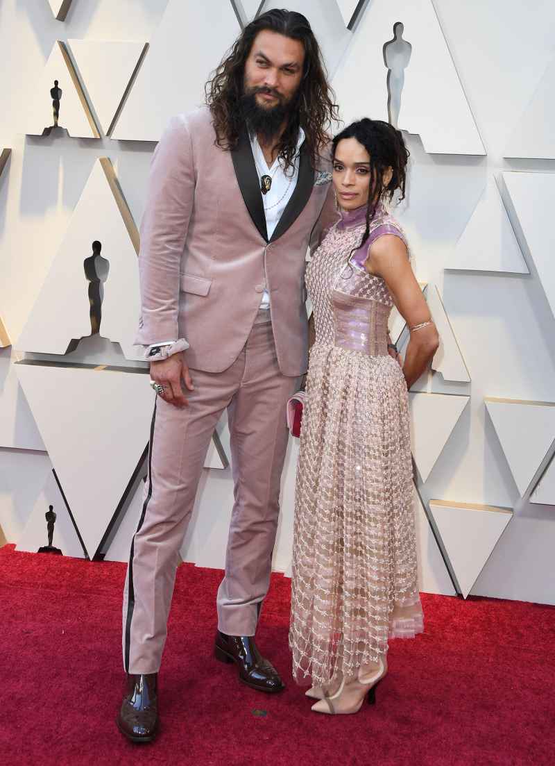 Jason Momoa and Lisa Bonet Make the Perfect Pink Pair on Their First Oscars 2019 Red Carpet