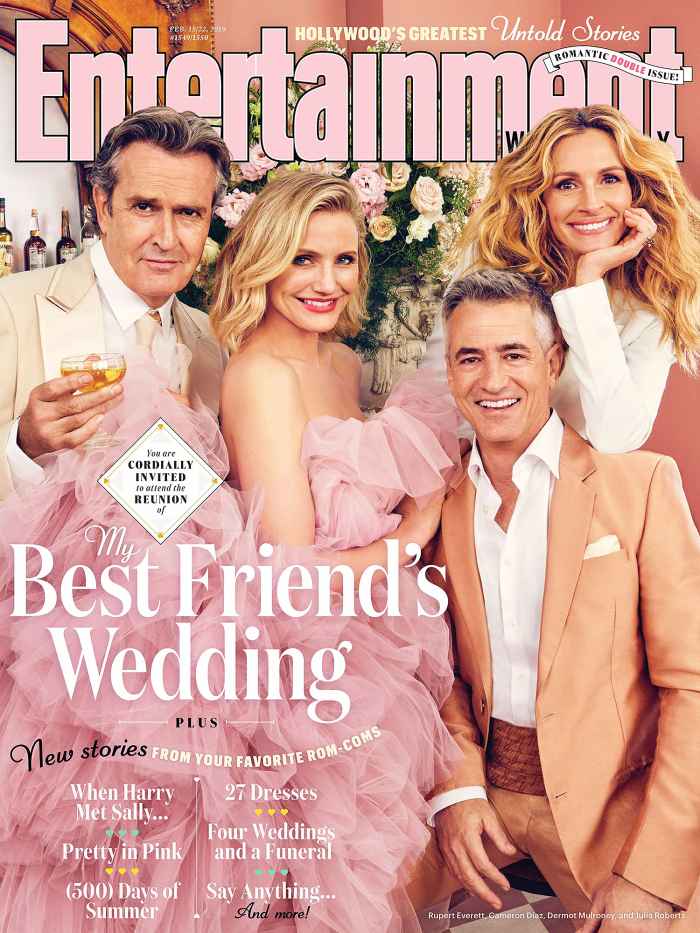 Rupert Everett Cameron Diaz Dermot Mulroney Julia Roberts My Best Friend's Wedding Reunion Entertainment Weekly Cover