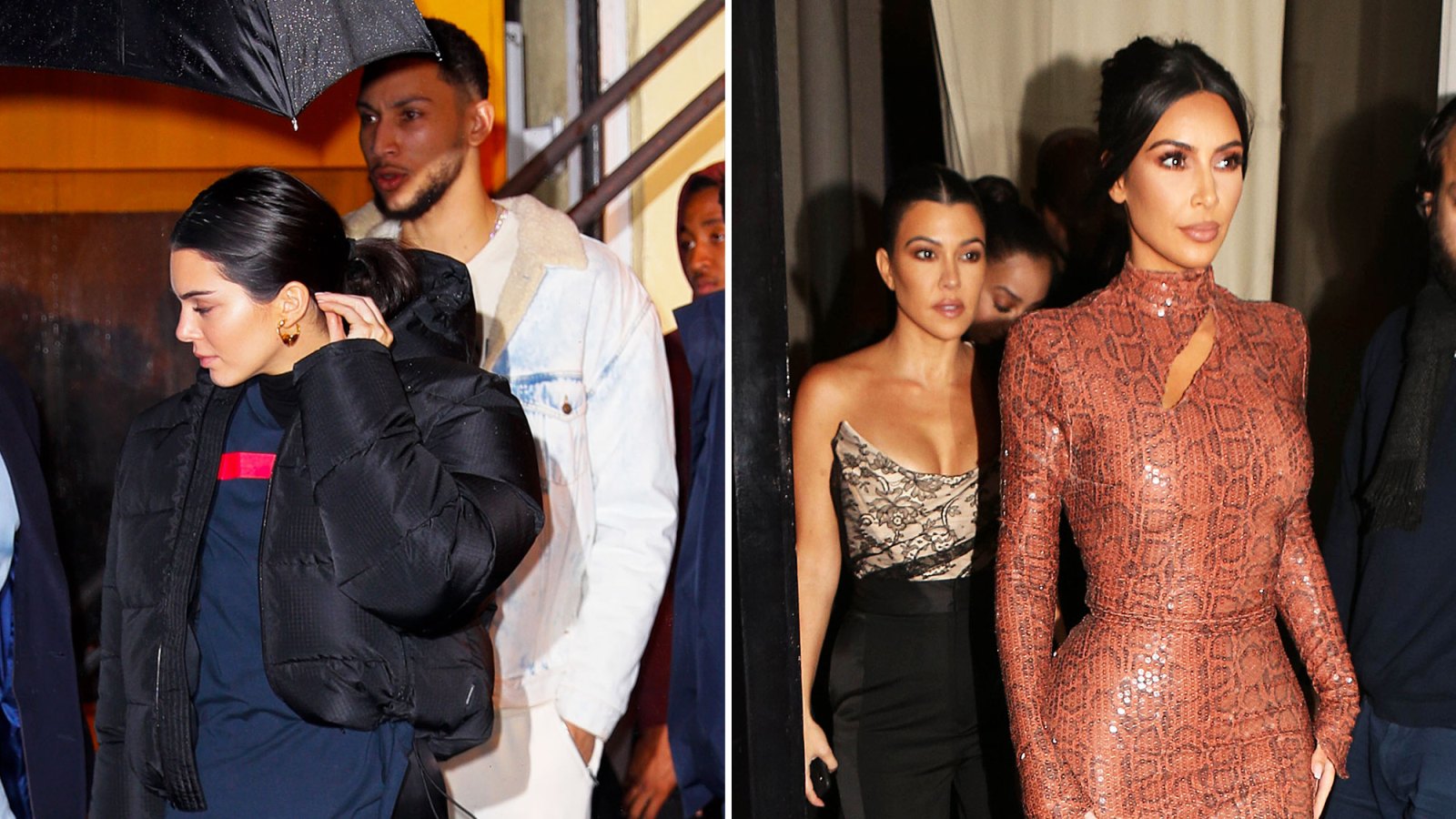 Kendall Jenner and Ben Simmons Dine Out With Kim and Kourtney Kardashian in NYC