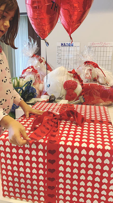 Penelope Disick Cute Celebrity Kids Celebrating Valentine's Day