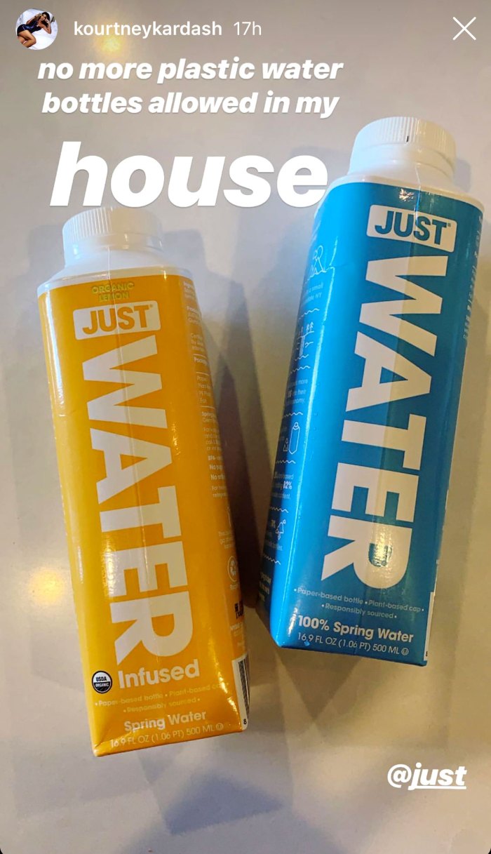 Kourtney Kardashian Bans Plastic Water Bottles in Her House: 'No More’