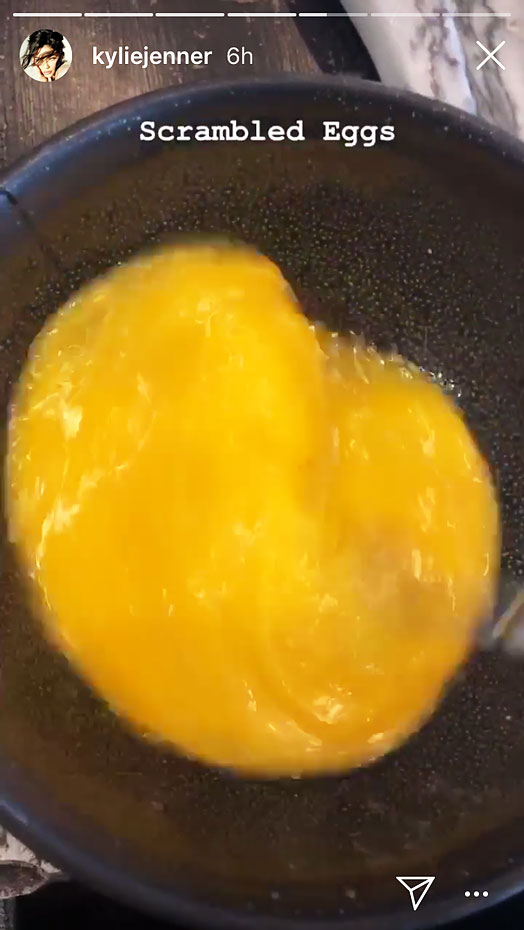Kylie Jenner Breakfast Scrambled Eggs