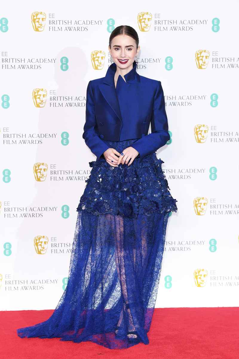BAFTAs 2019 Lily Collins