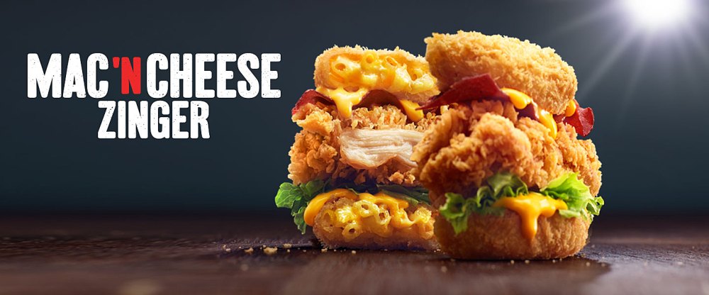 KFC's Mac 'N Cheese Zinger