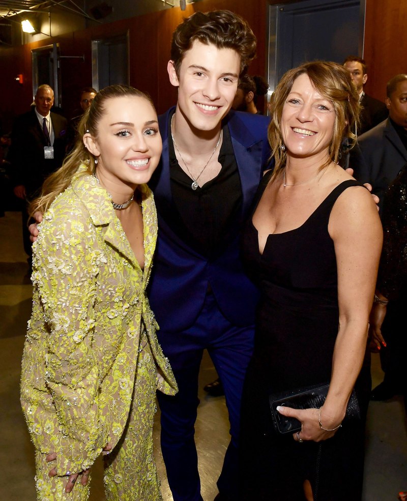Inside Grammys 2019 Miley Cyrus Shawn Mendes Karen Mendes