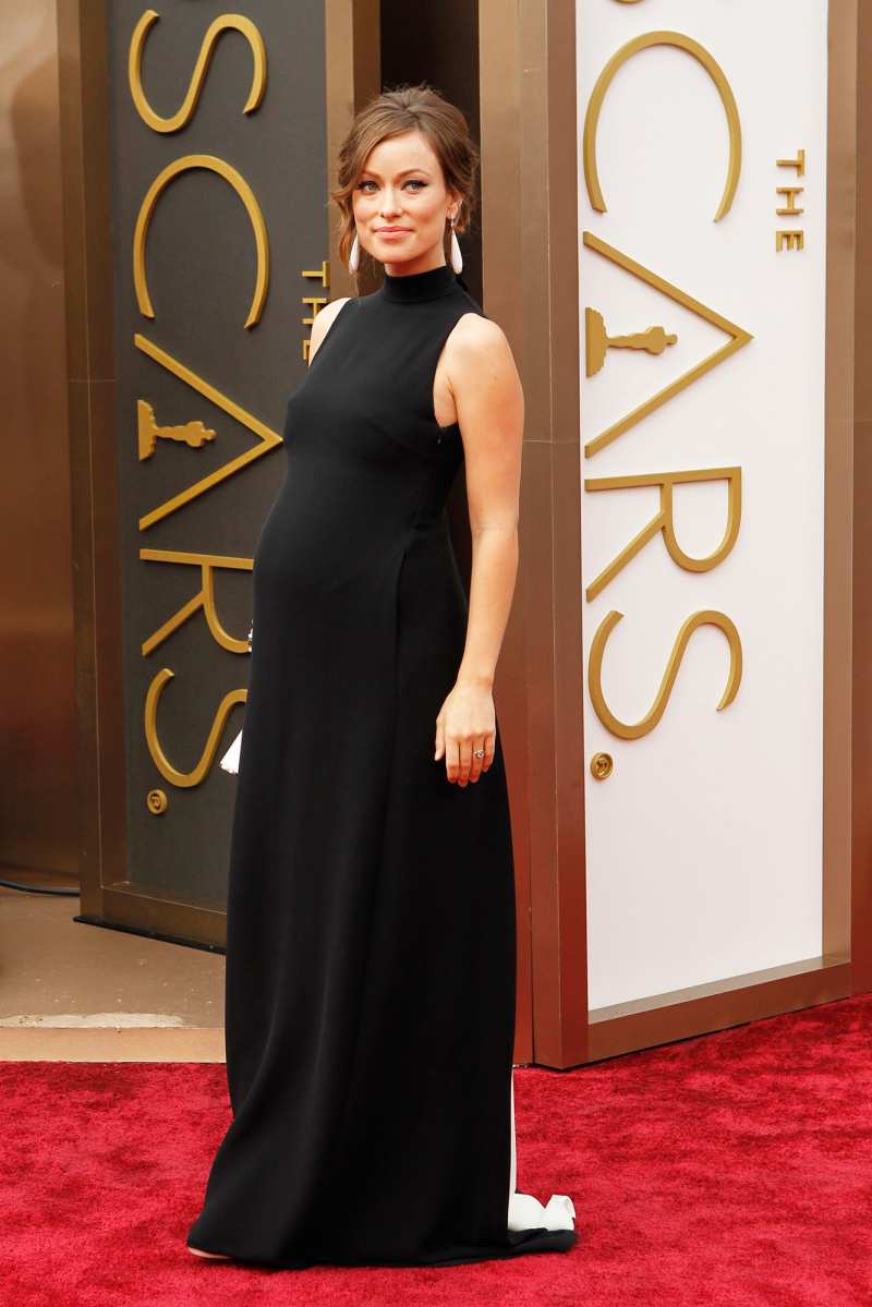 Olivia Wilde Pregnant Celebrities Showing Off Their Baby Bumps on the Oscars Red Carpet