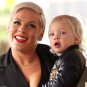 Pink's 2-Year-Old Son Jameson Rides an Electric Bike in New Video: ‘He Picked it up Instantly’