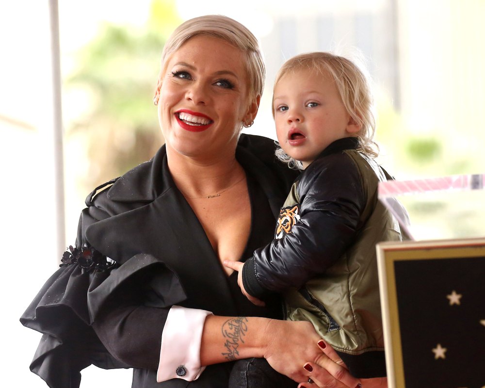Pink's 2-Year-Old Son Jameson Rides an Electric Bike in New Video: ‘He Picked it up Instantly’