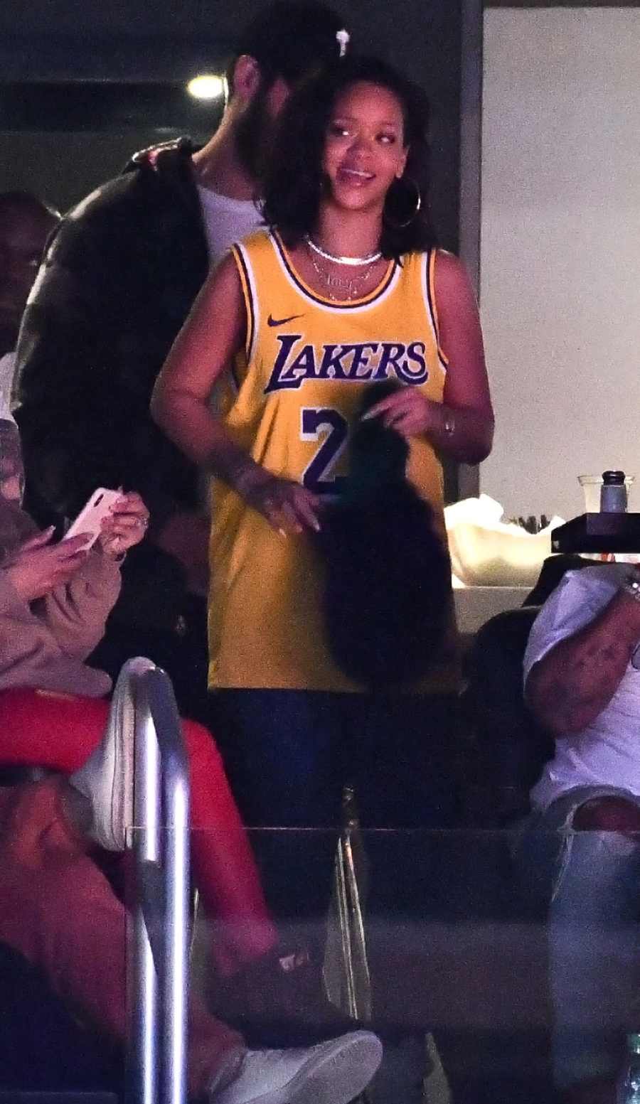 Rihanna Celebrates Her Birthday With Her Boyfriend at Lakers Game