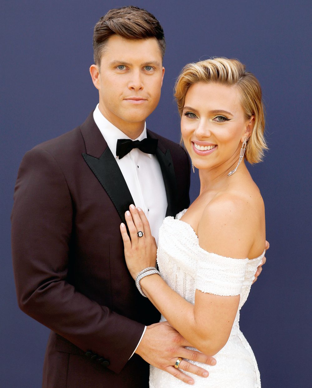 Scarlett Johansson Colin Jost Living Together Fully Committed