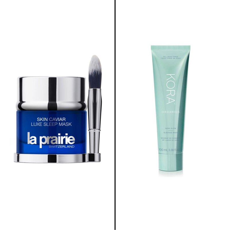 Splurge vs. Save: Lux Skin Care Kora Noni Glow Sleeping Mask La Prairie Skin Caviar Luxe Sleep Mask