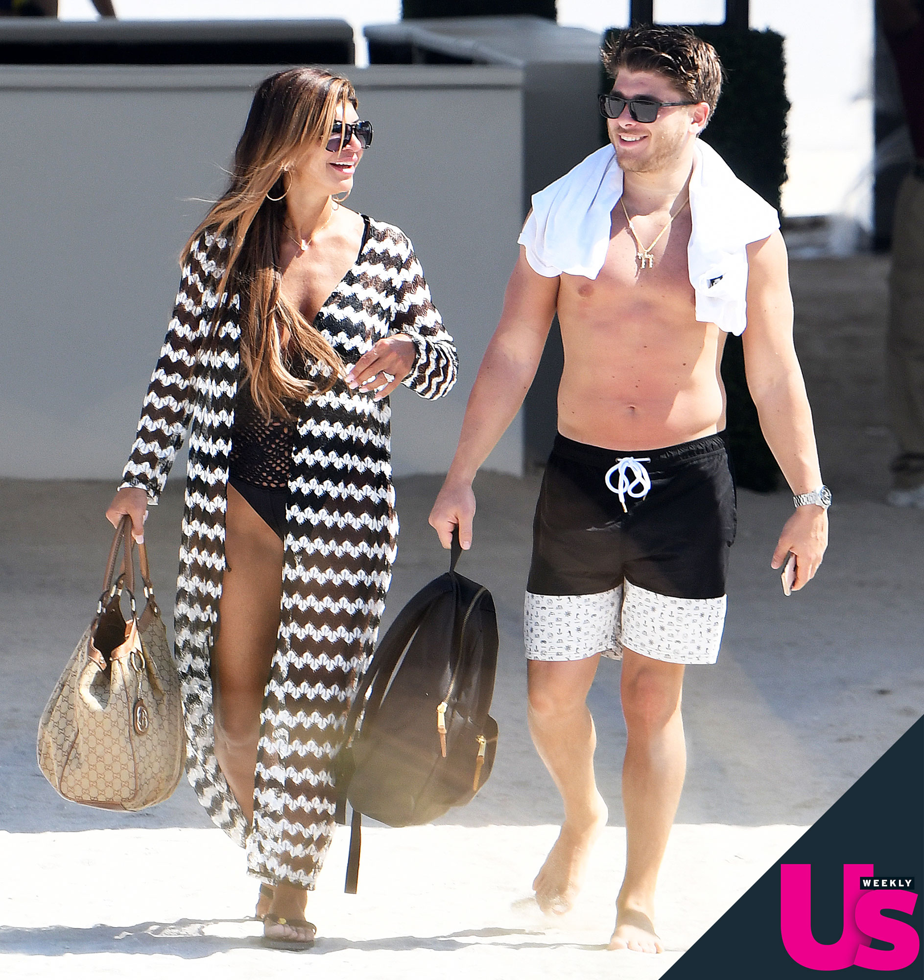 Teresa Giudice Blake Schreck Beach Day